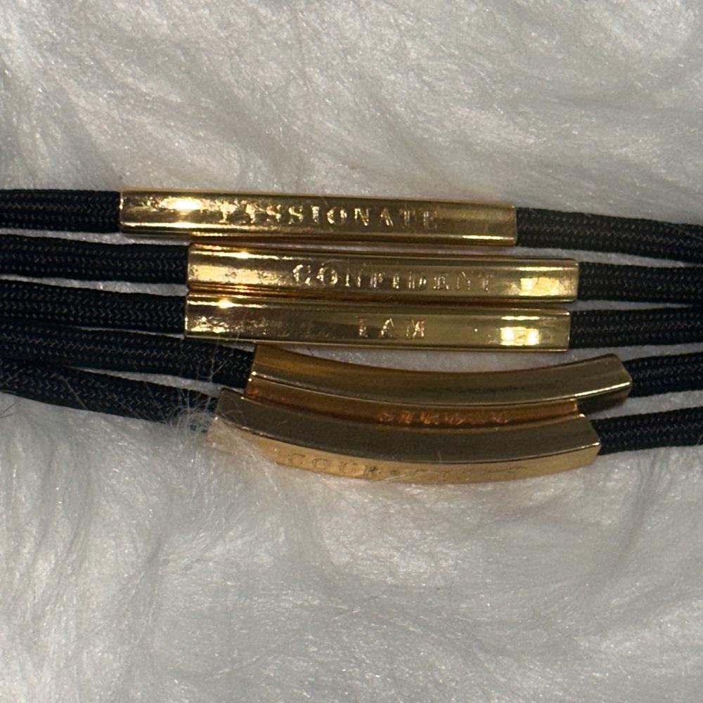 Stella Valle Woman Warrior Inspirational “I Am” Bracelet NWT but Broken